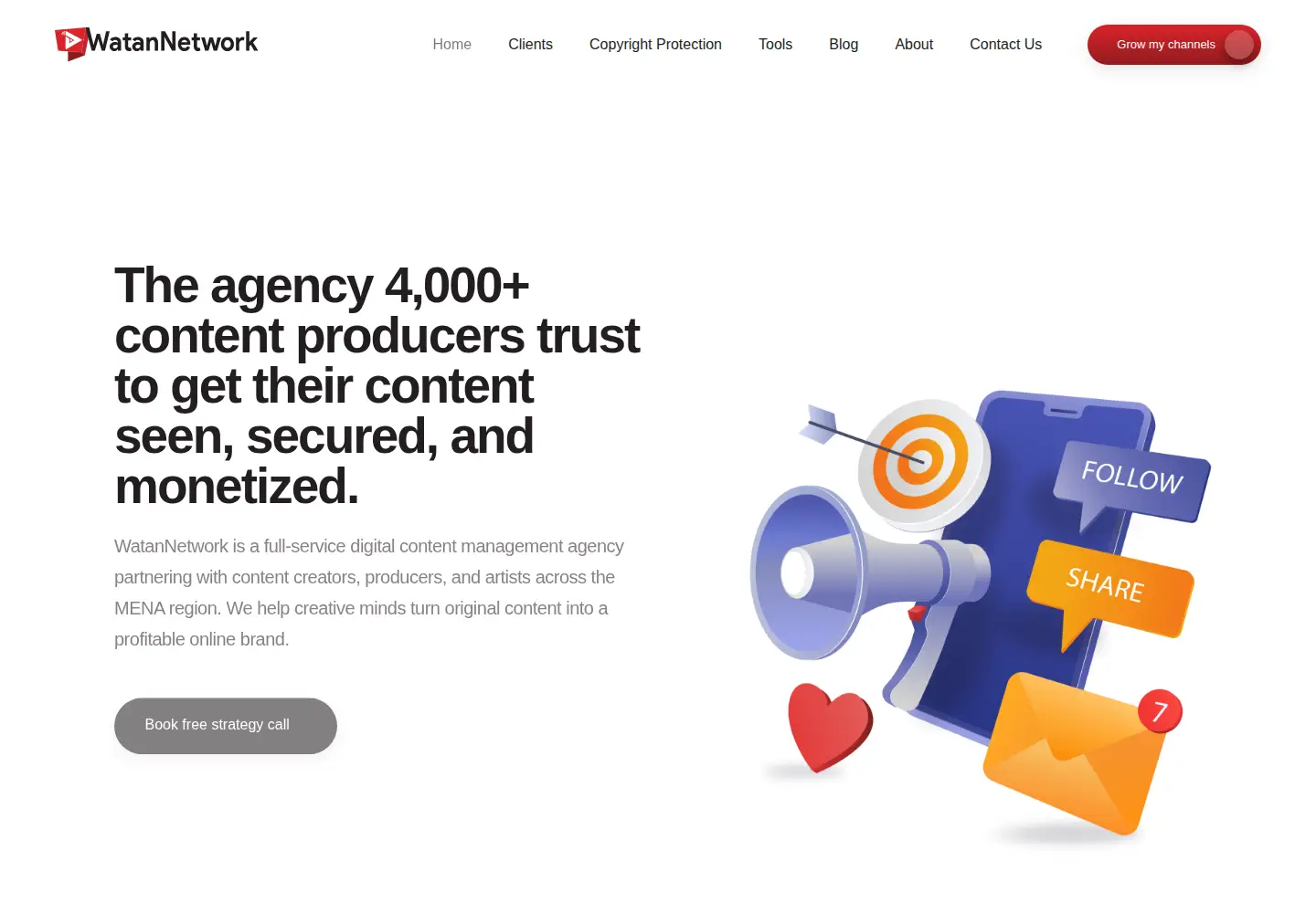 Screenshot of watannetwork.com