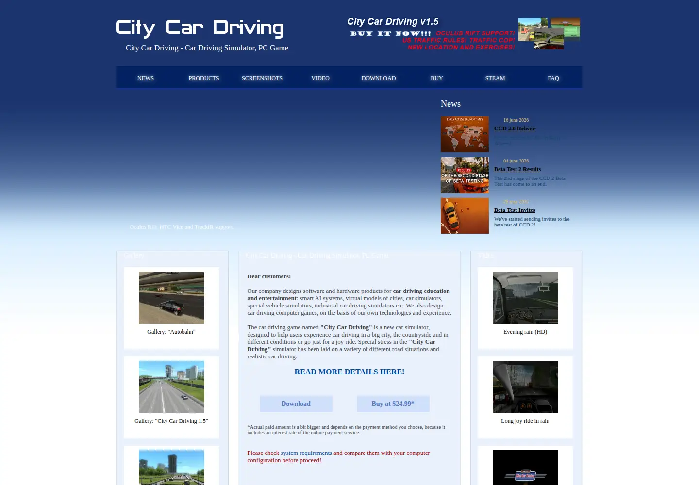Captured homepage of citycardriving.com in the current scan