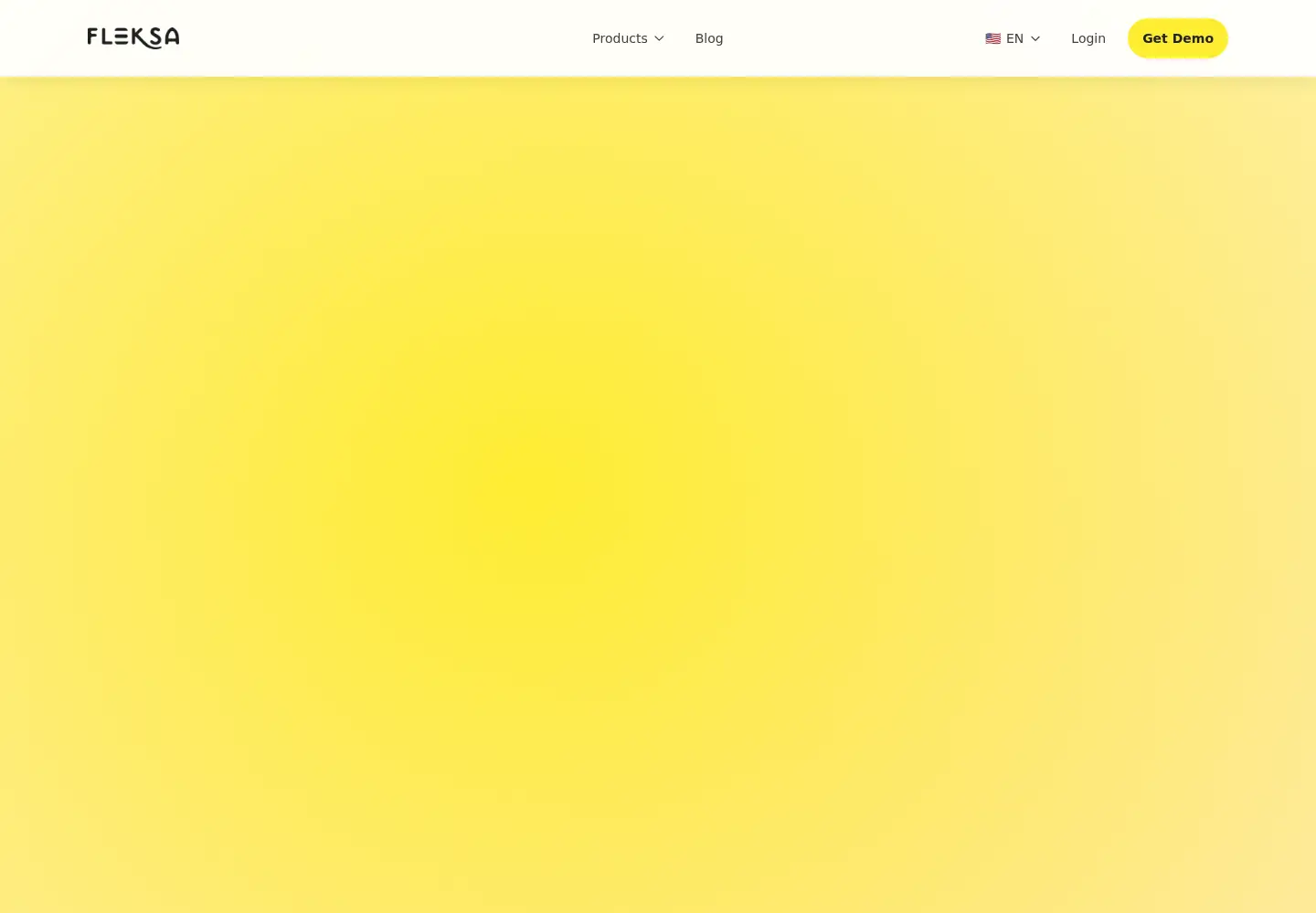 Captured homepage of fleksa.com in the current scan