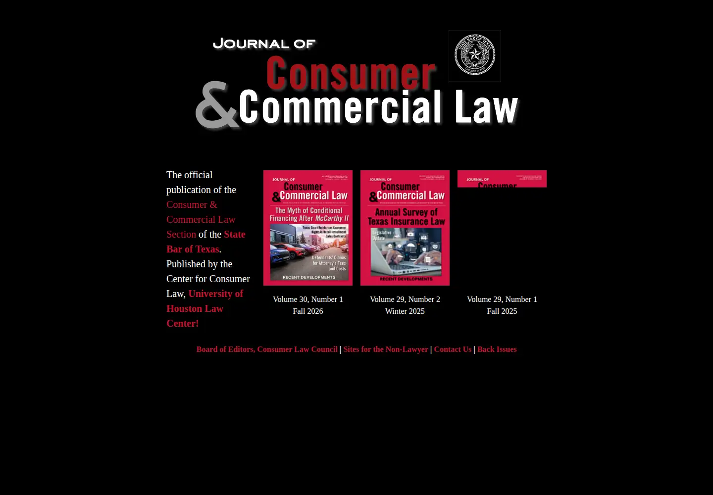 Captured homepage of jtexconsumerlaw.com in the current scan