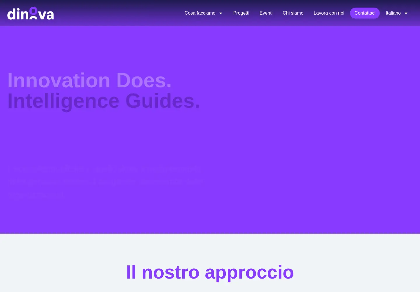 Captured homepage of injenia.it in the current scan