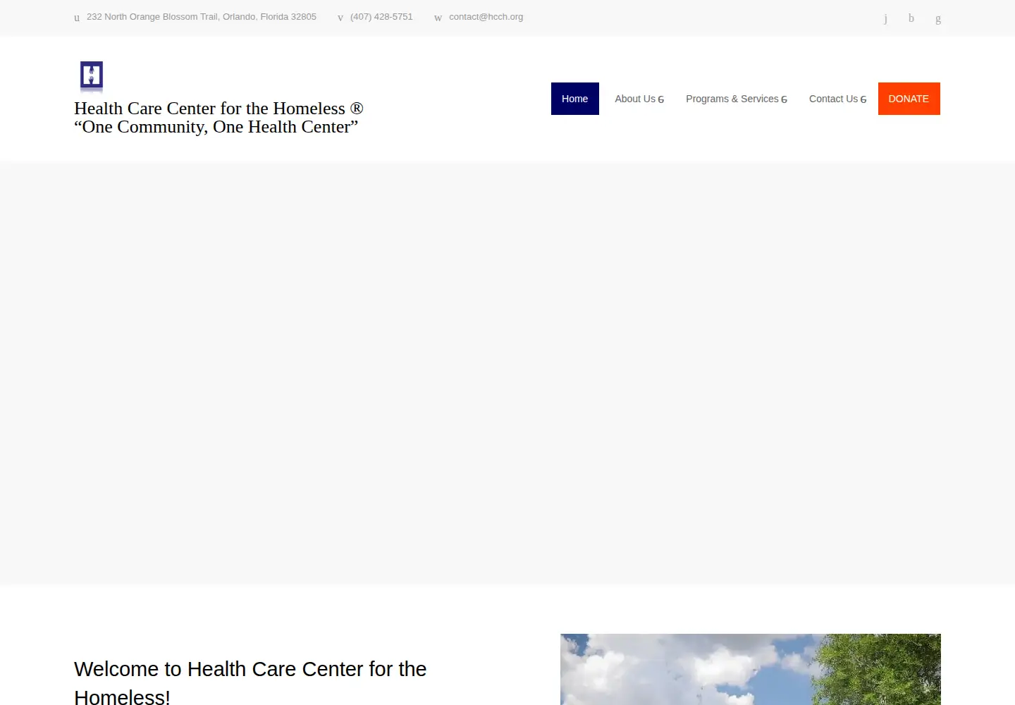 Captured homepage of hcch.org in the current scan