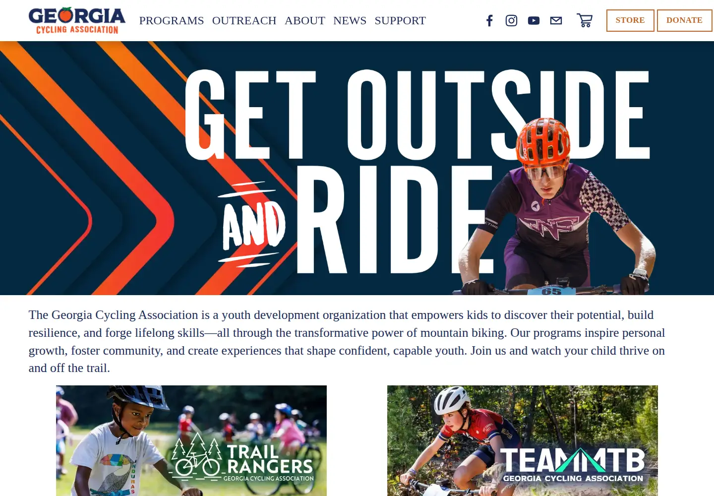 Screenshot of georgiacycling.org
