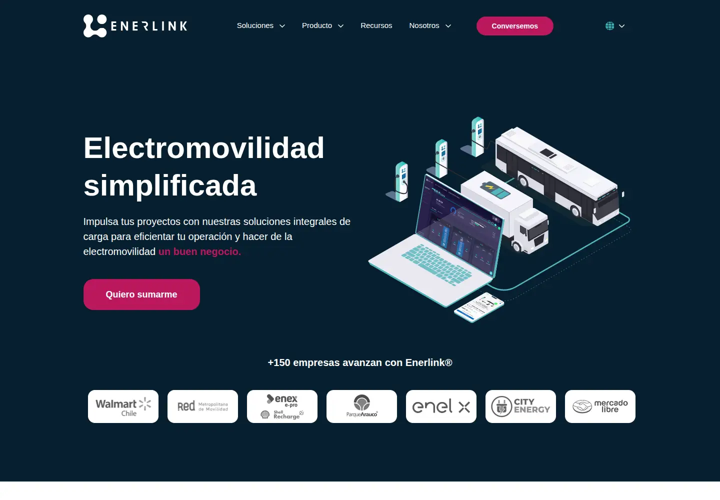 Screenshot of enerlink.com
