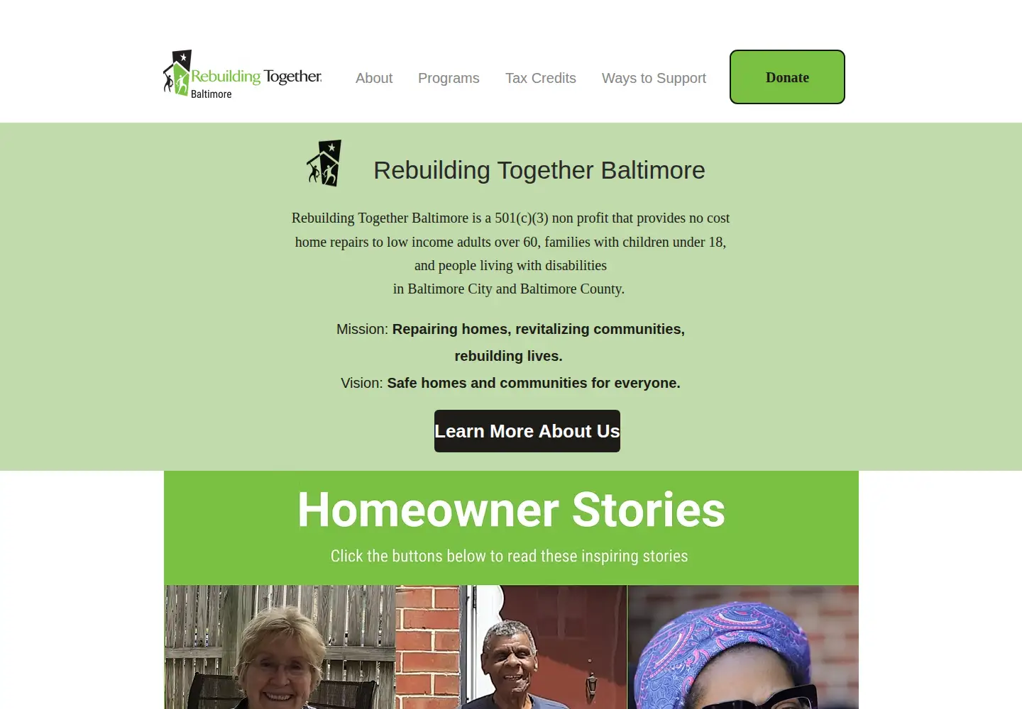 Screenshot of rtbaltimore.org