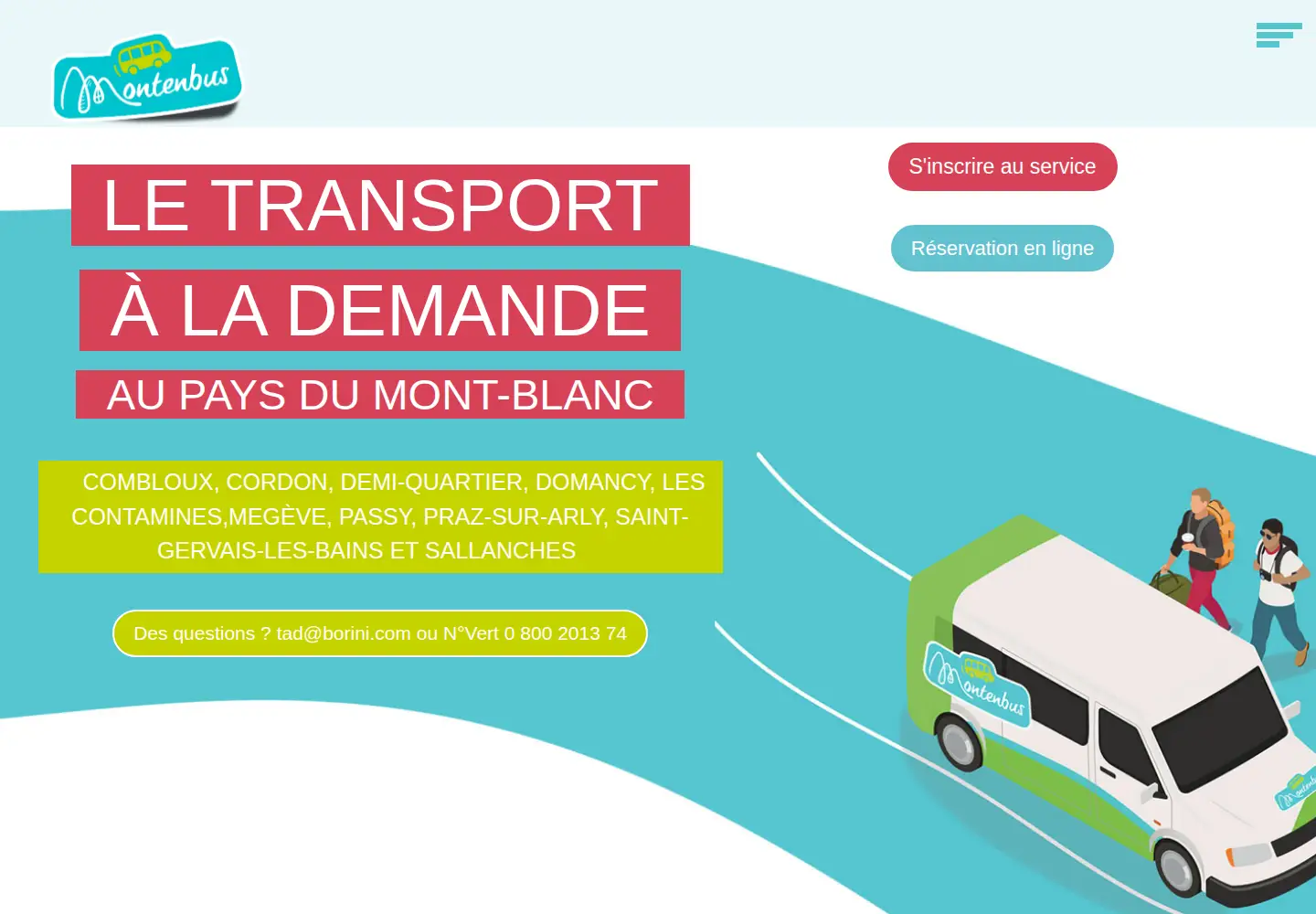 Screenshot of montenbus.fr