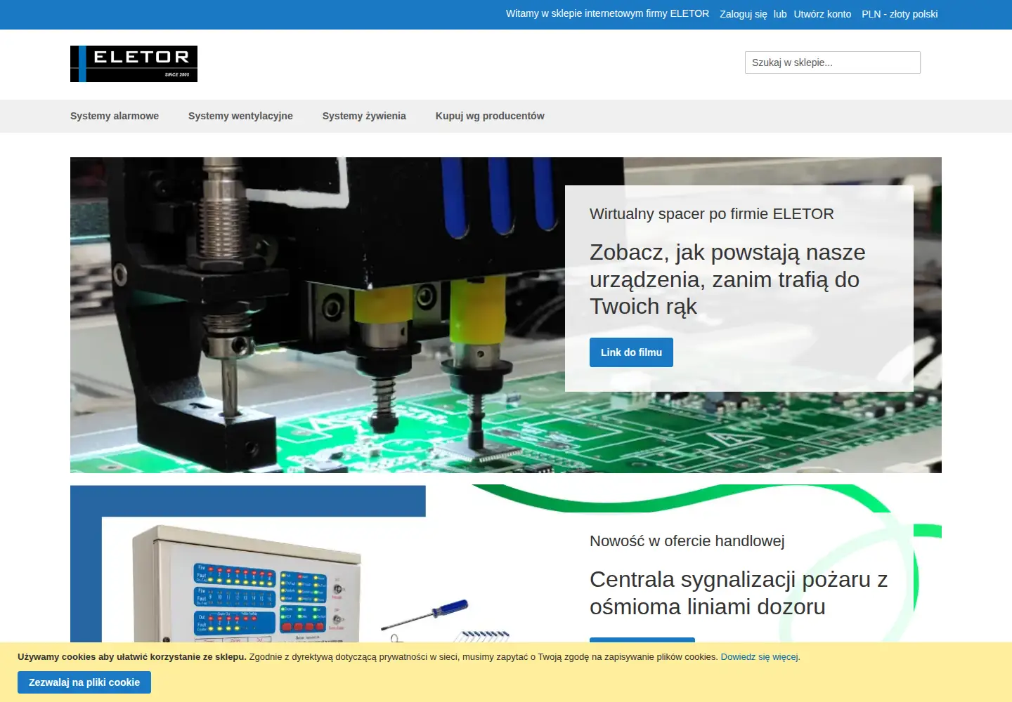 Screenshot of eletor.pl