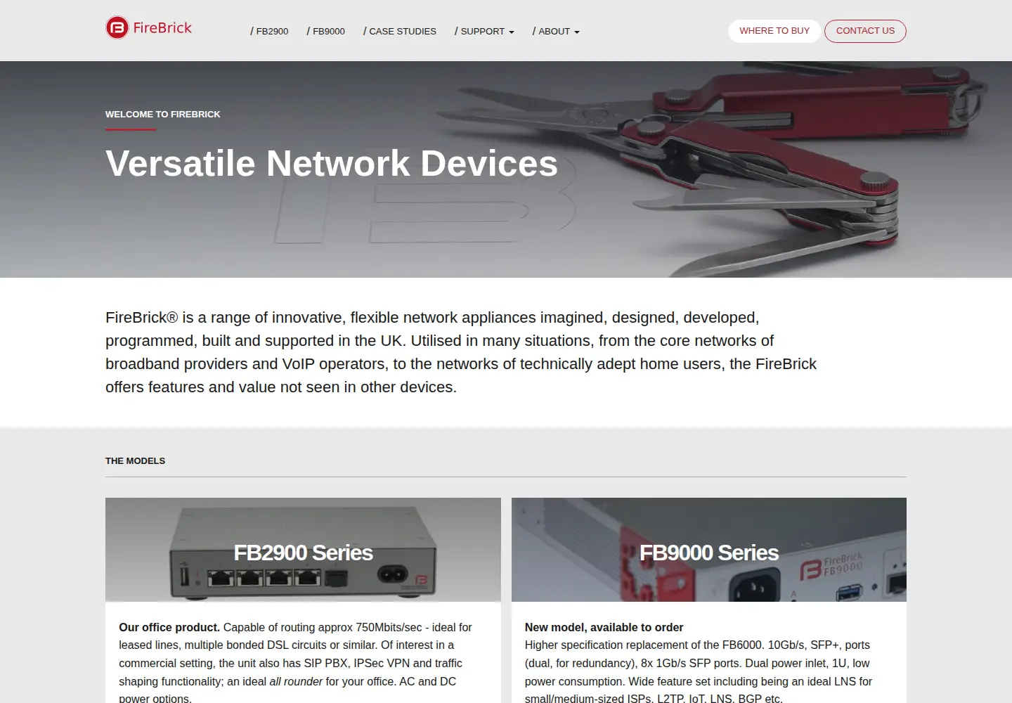Screenshot of firebrick.co.uk