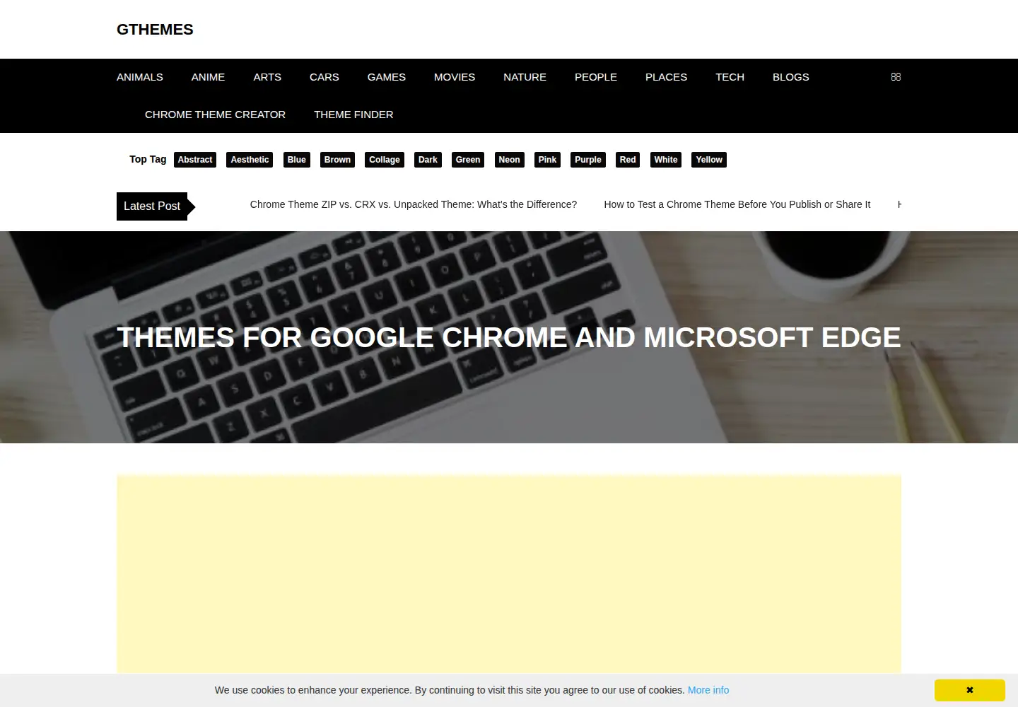 Screenshot of gthemes.org