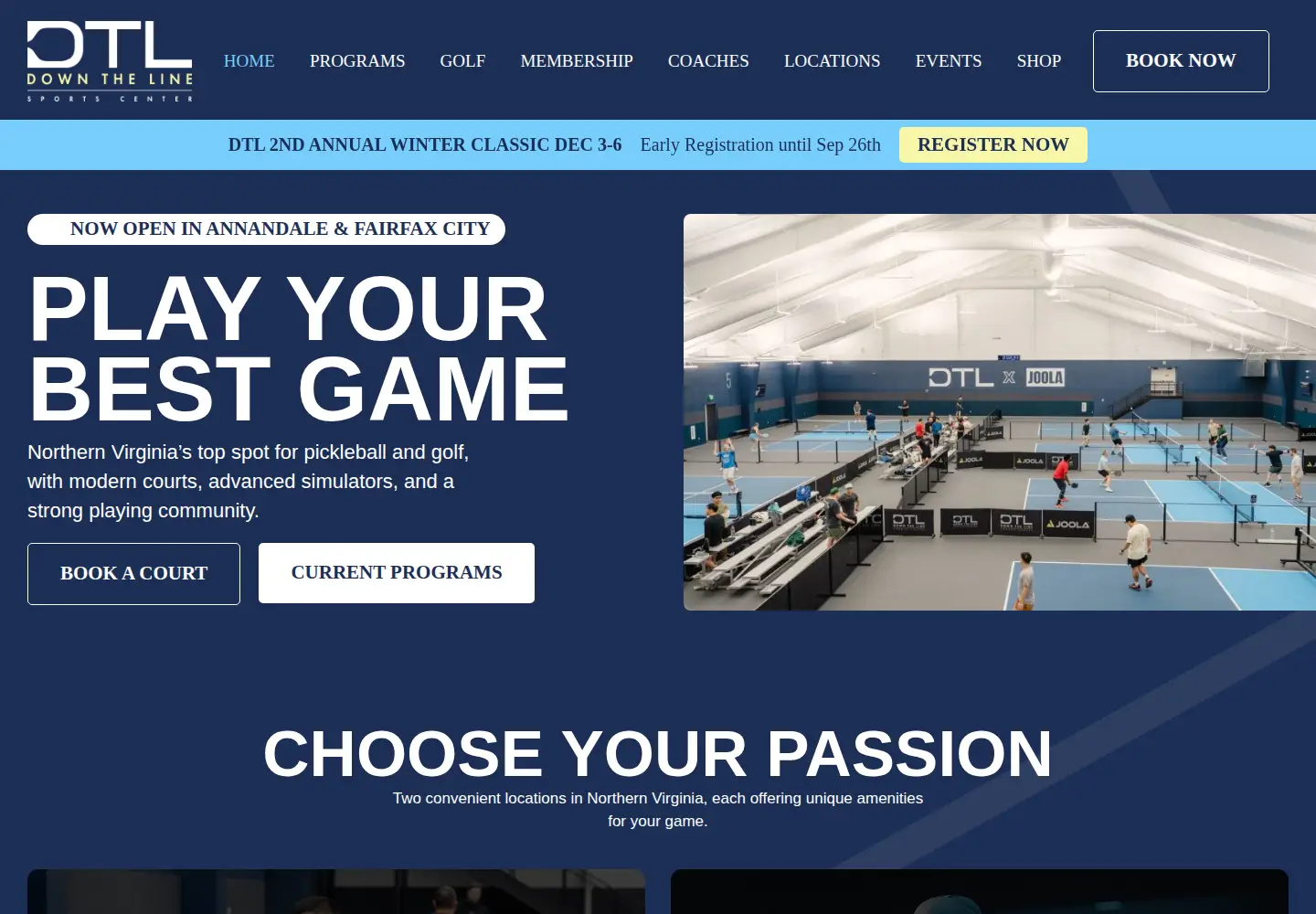 Captured homepage of dtlsportscenter.com in the current scan