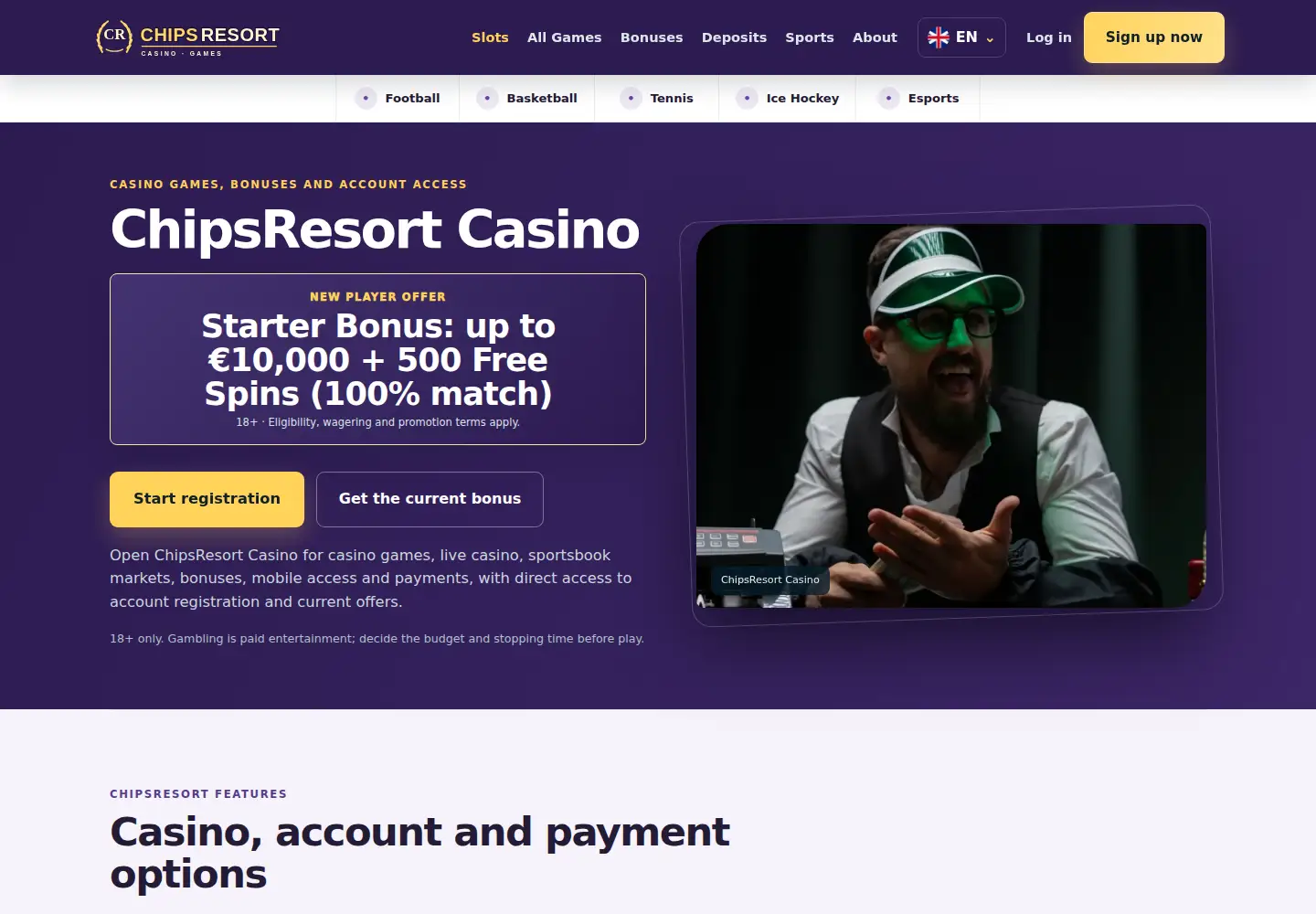 Screenshot of chipsresort.eu
