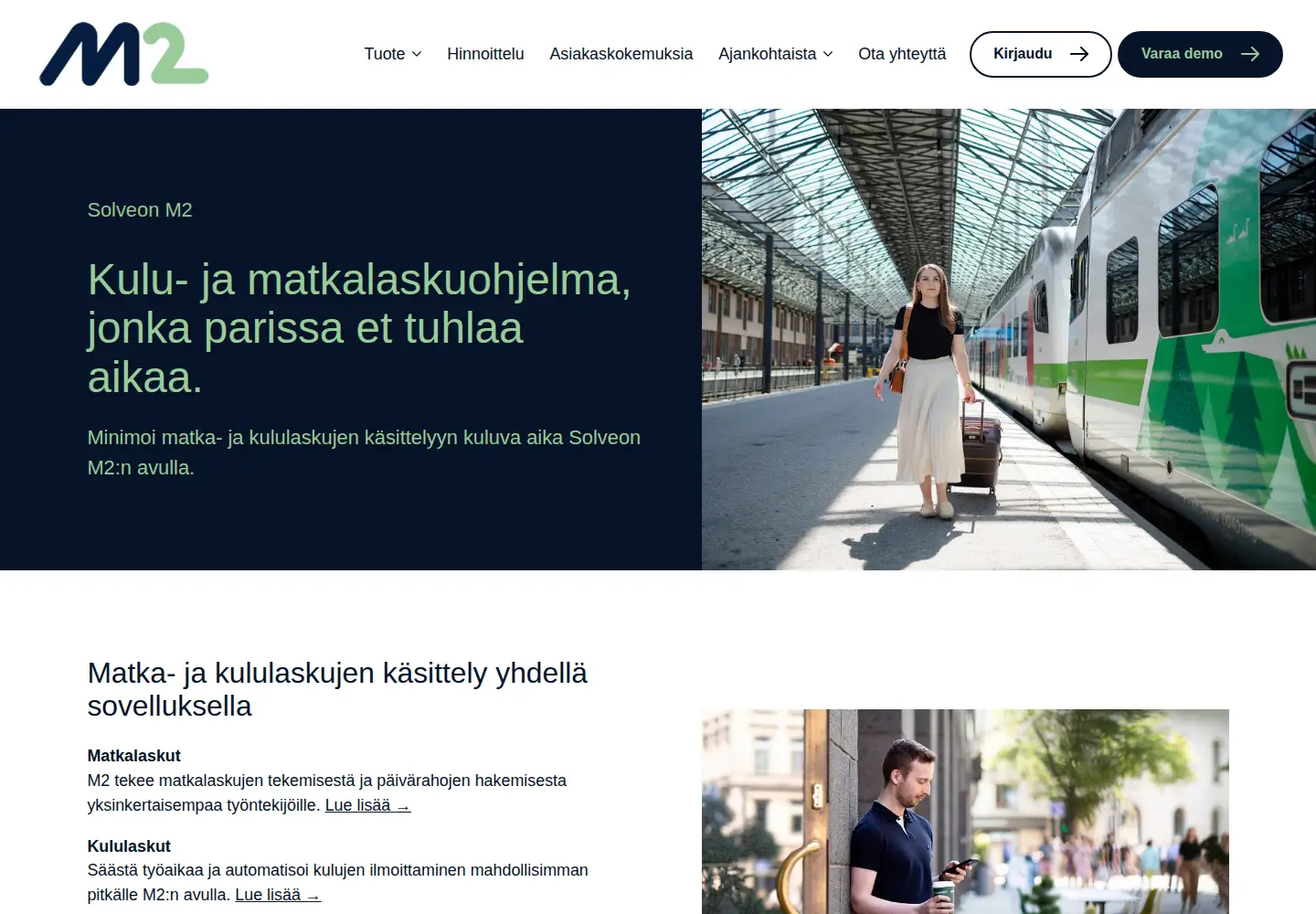 Screenshot of m2.fi