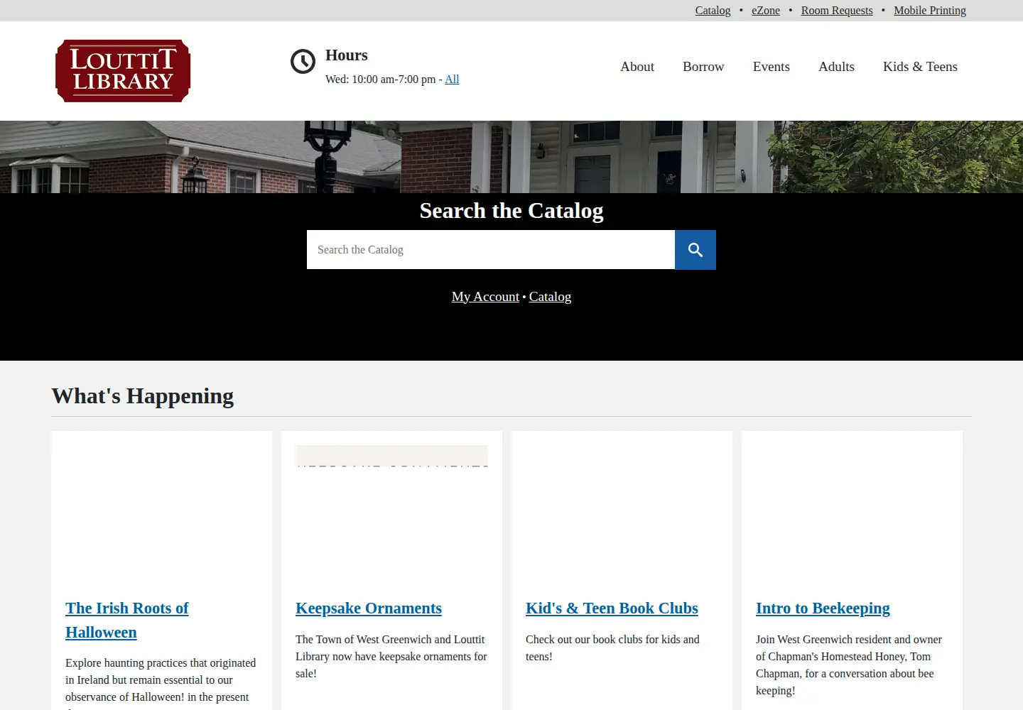 Screenshot of louttitlibrary.org