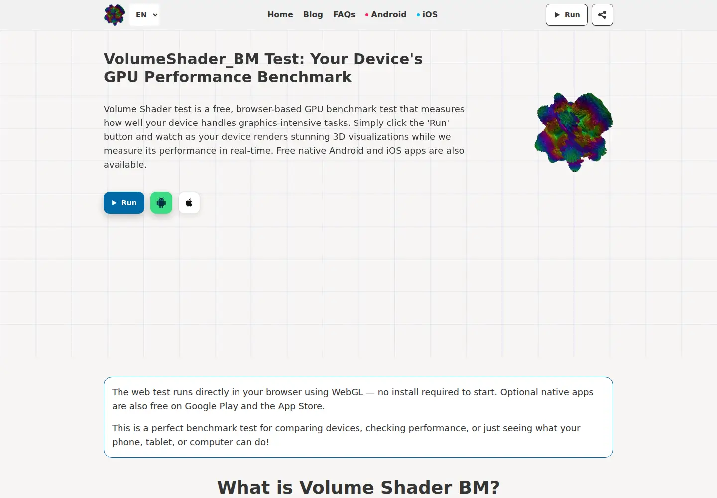 Screenshot of volumeshaderbm.com