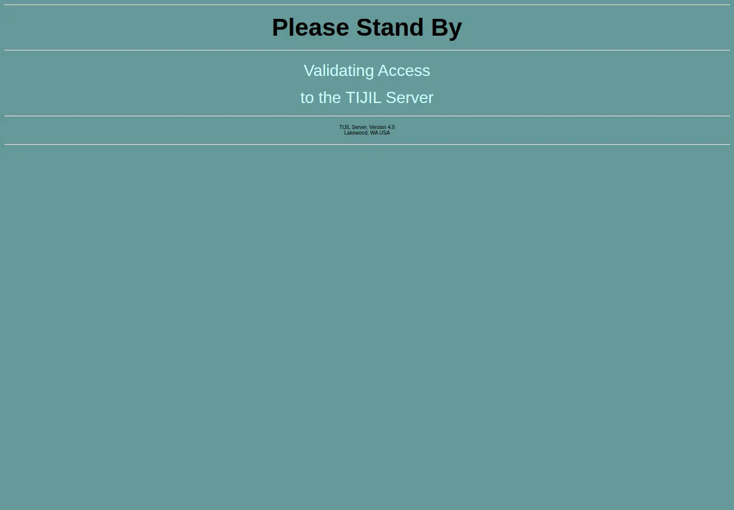 Captured homepage of tijil.org in the current scan