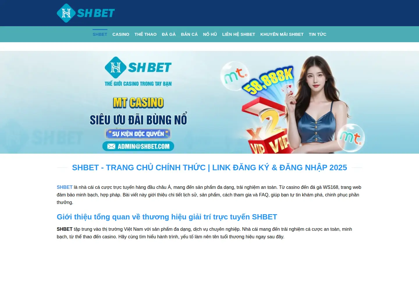 Screenshot of shbet.today