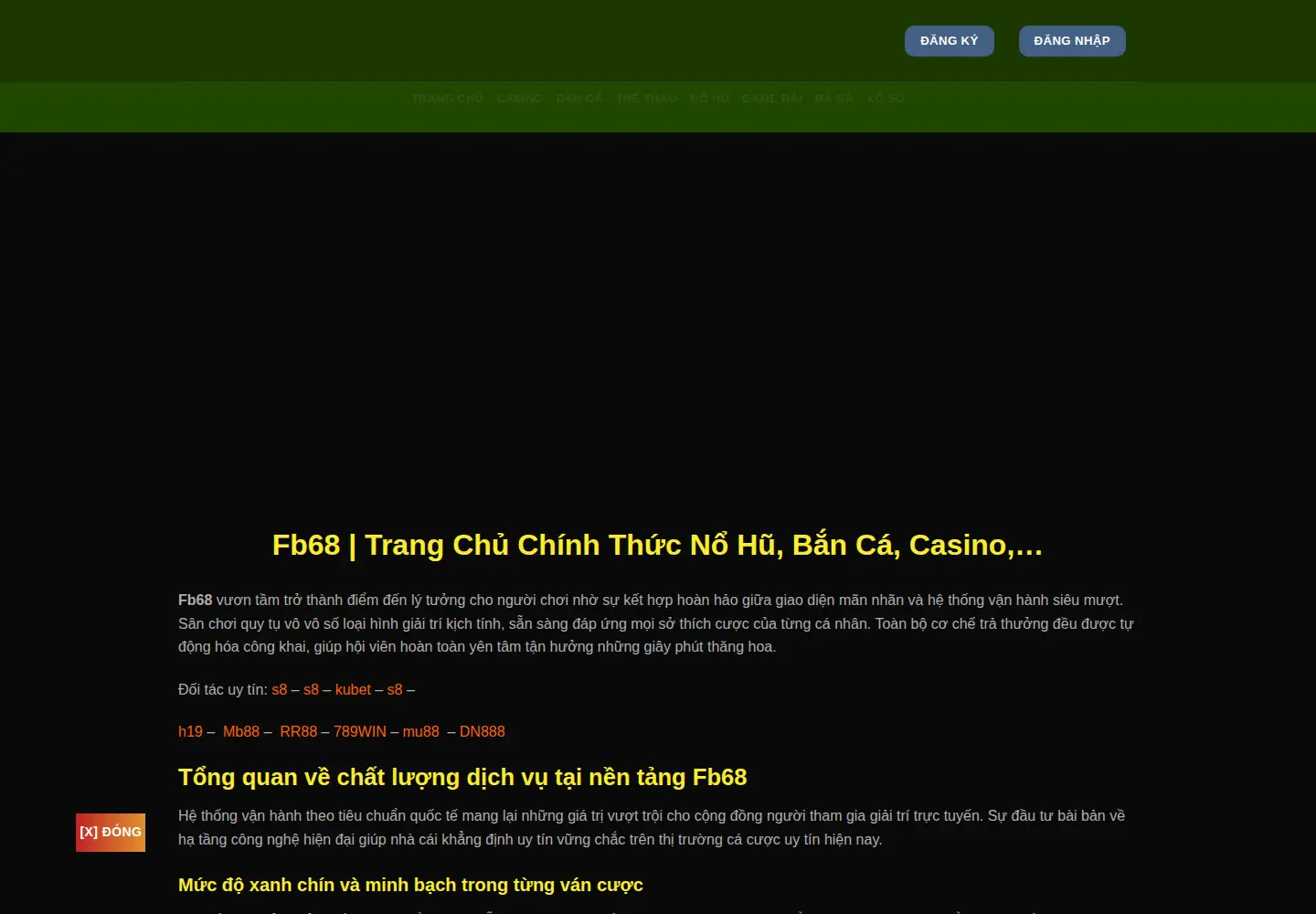 Screenshot of fb68.wtf