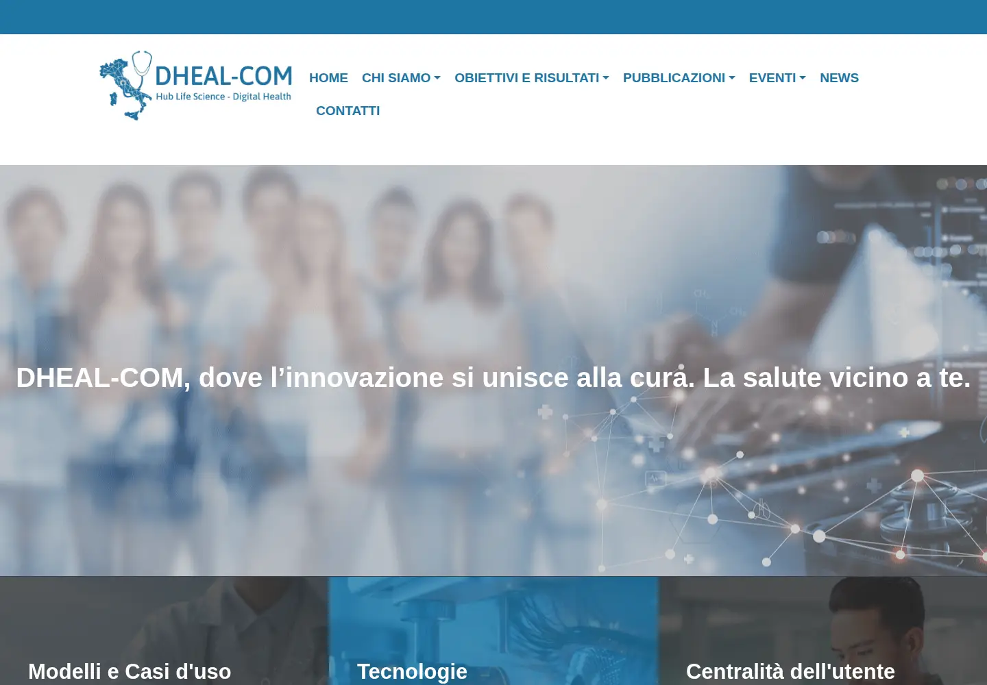 Captured homepage of dheal-com.it in the current scan