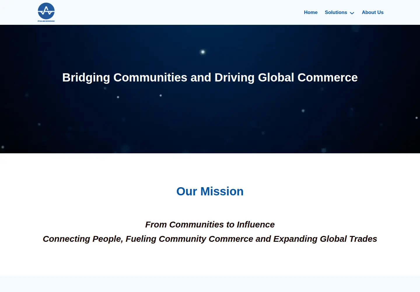 Captured homepage of pulse-bridge.org in the current scan