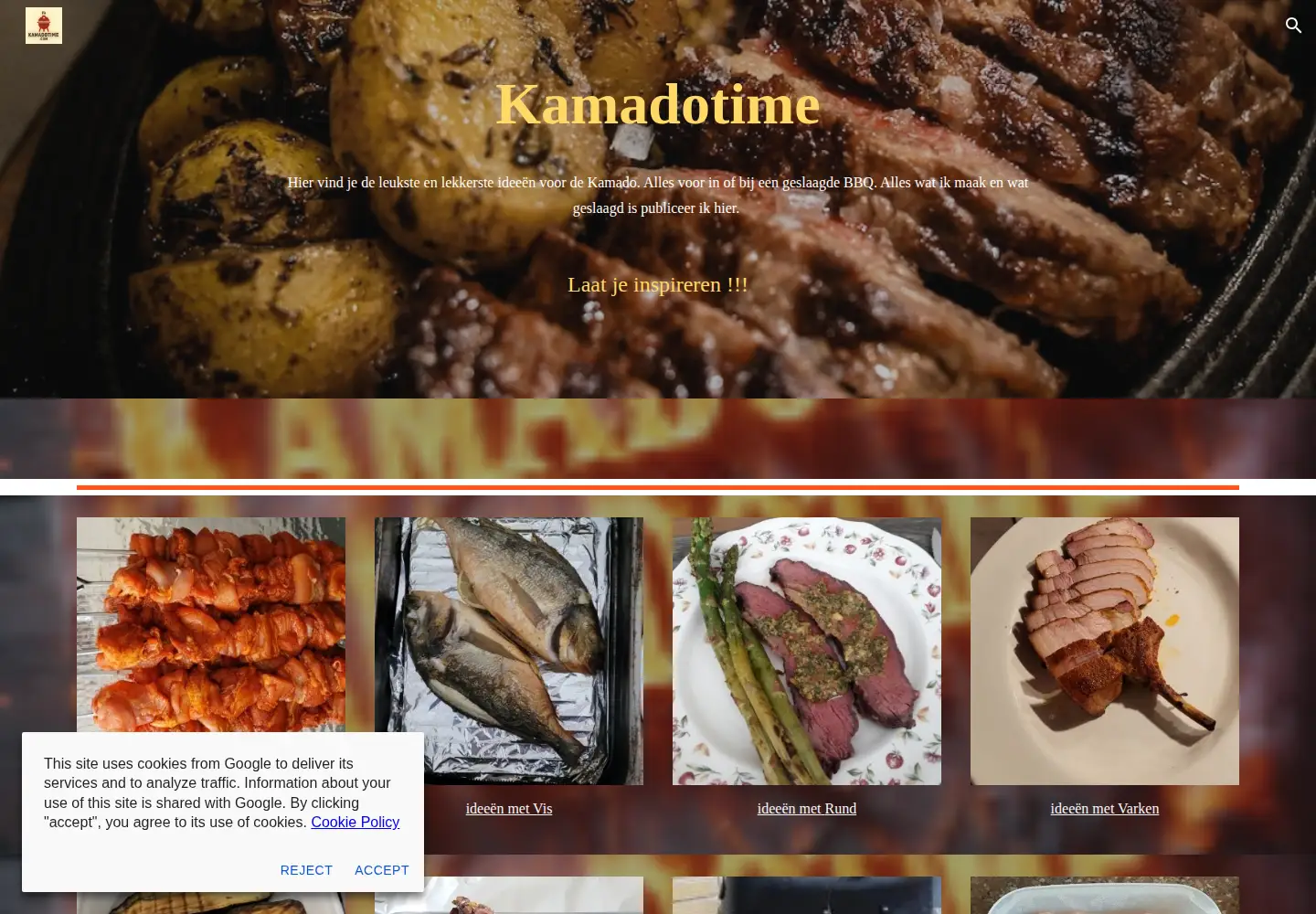 Screenshot of kamadotime.nl