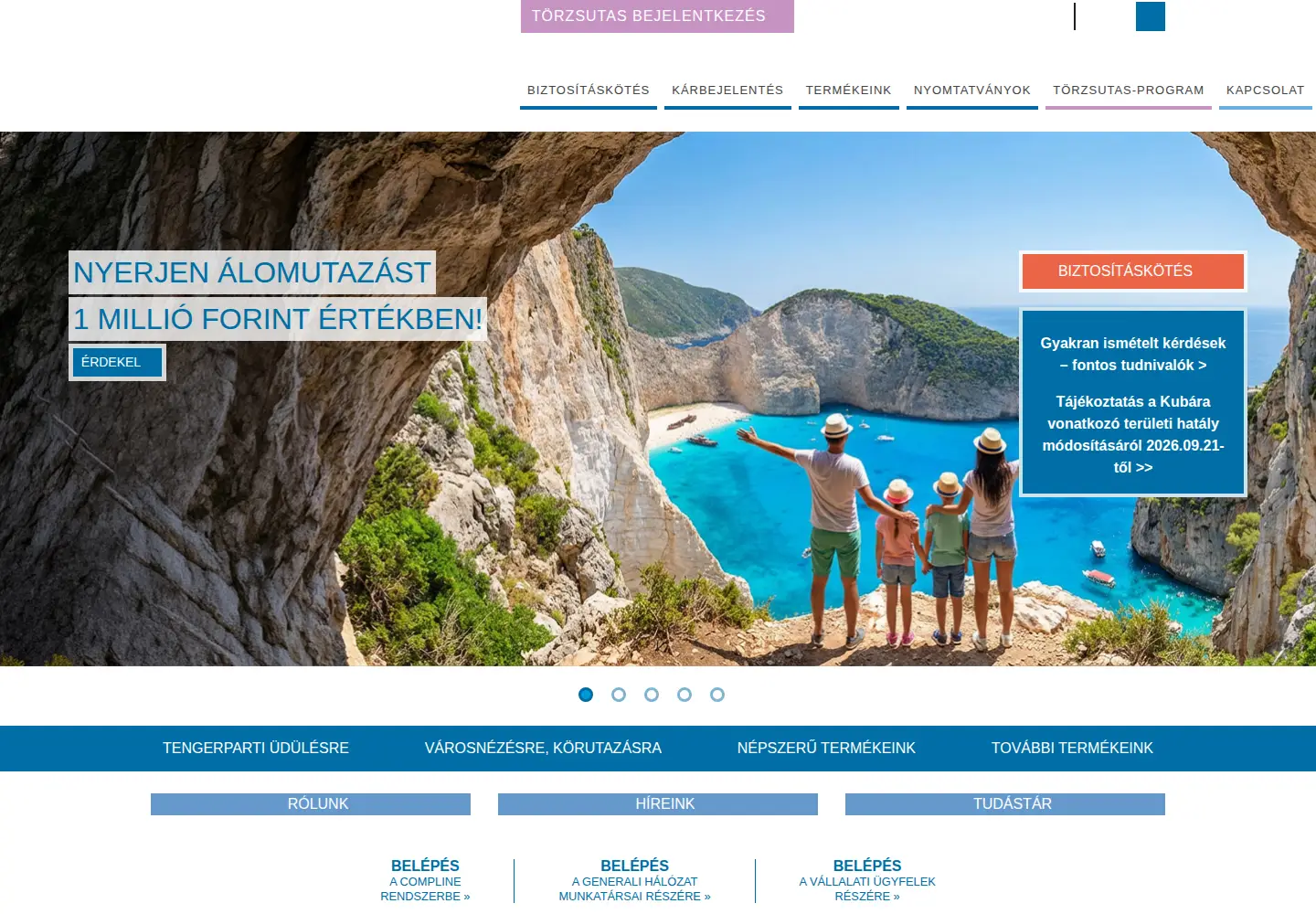 Captured homepage of eub.hu in the current scan