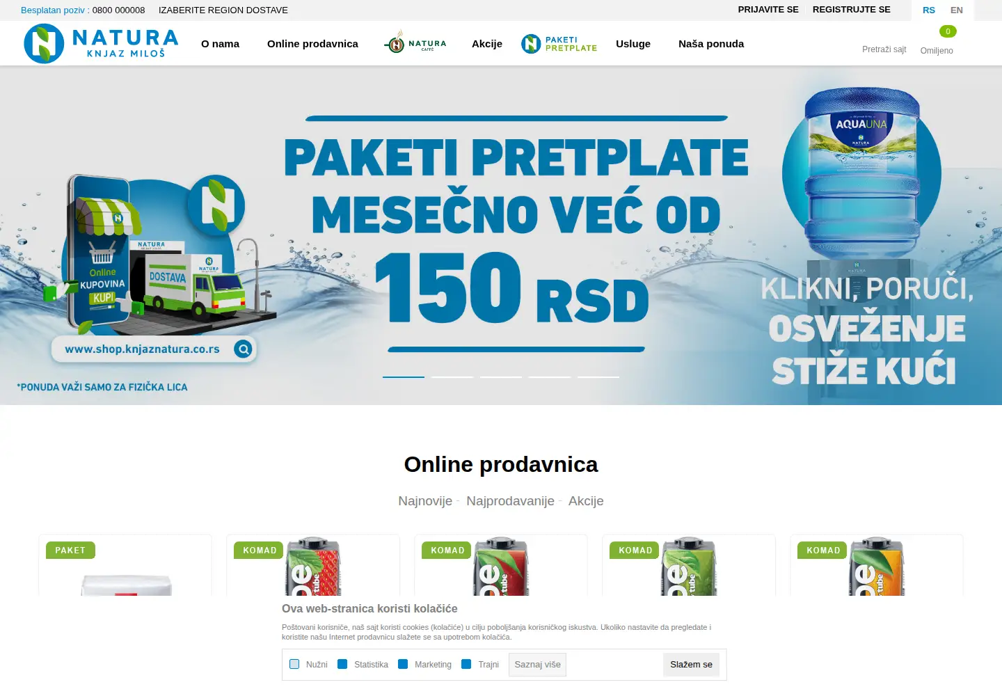 Screenshot of knjaznatura.co.rs