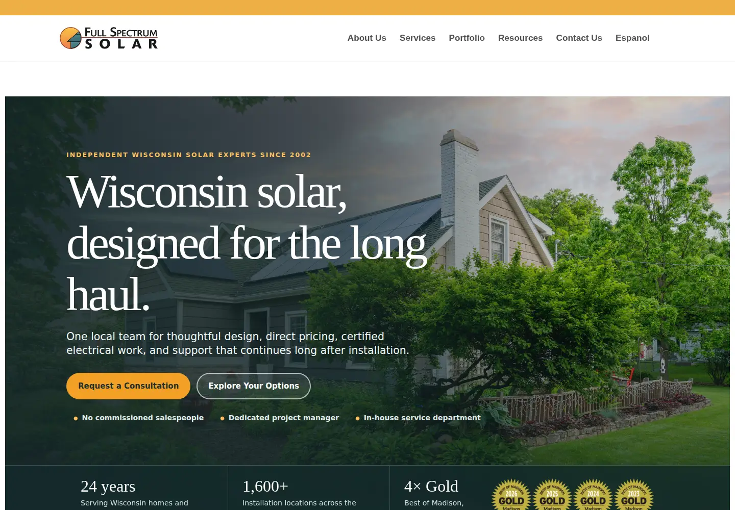Screenshot of fullspectrumsolar.com