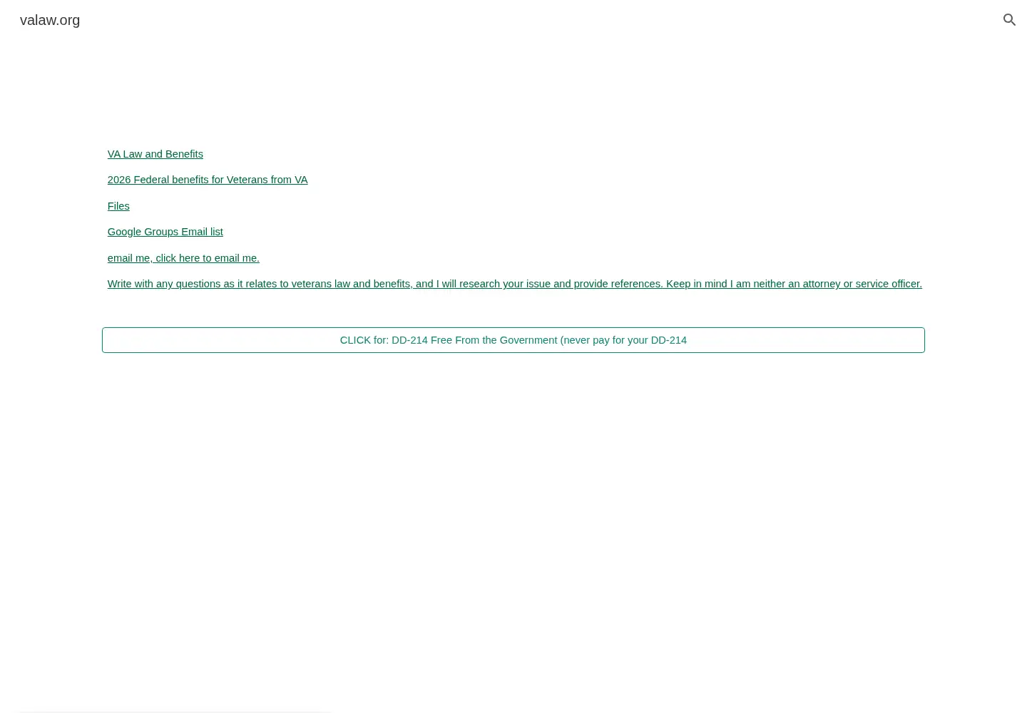 Screenshot of valaw.org