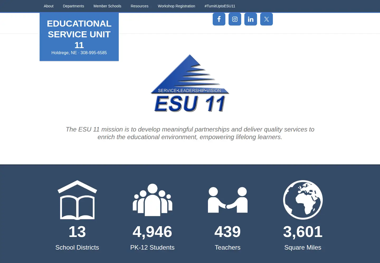 Screenshot of esu11.org