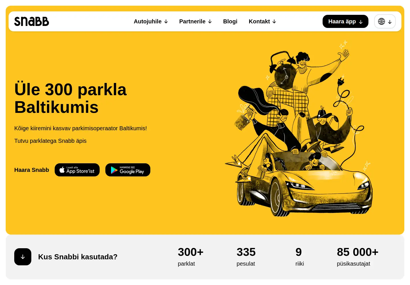 Captured homepage of snabb.xyz in the current scan