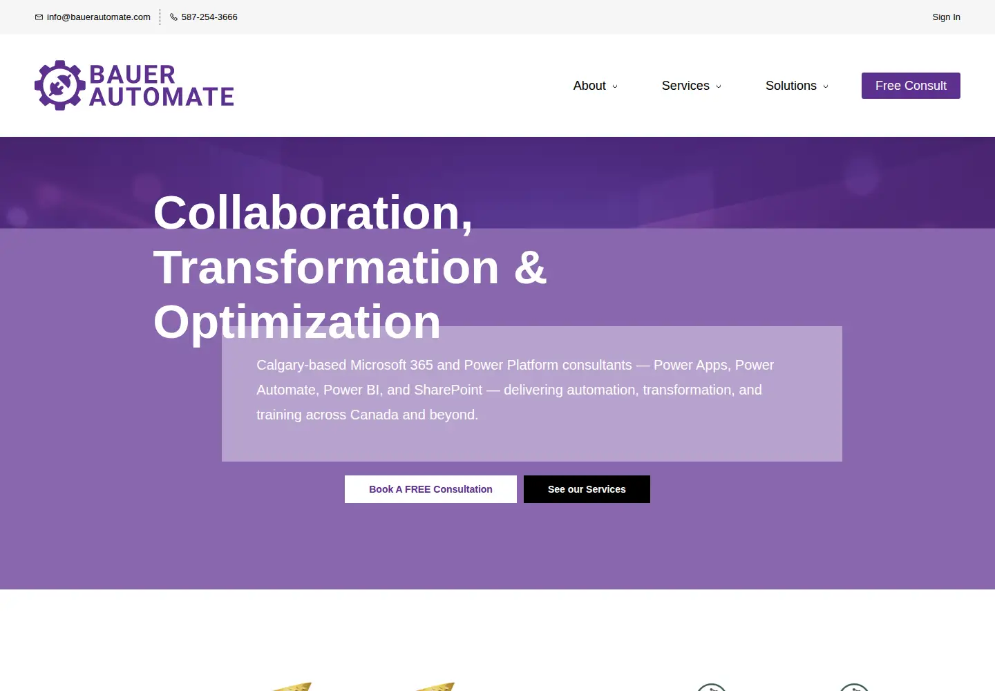 Screenshot of bauerautomate.com