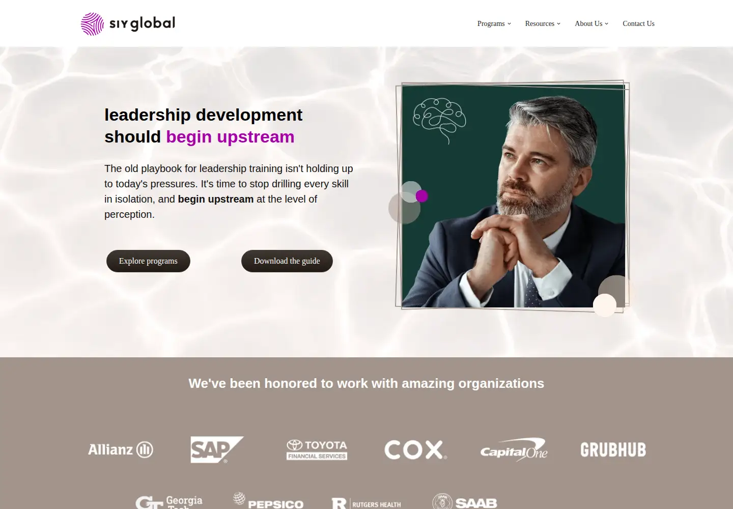 Captured homepage of siyglobal.com in the current scan