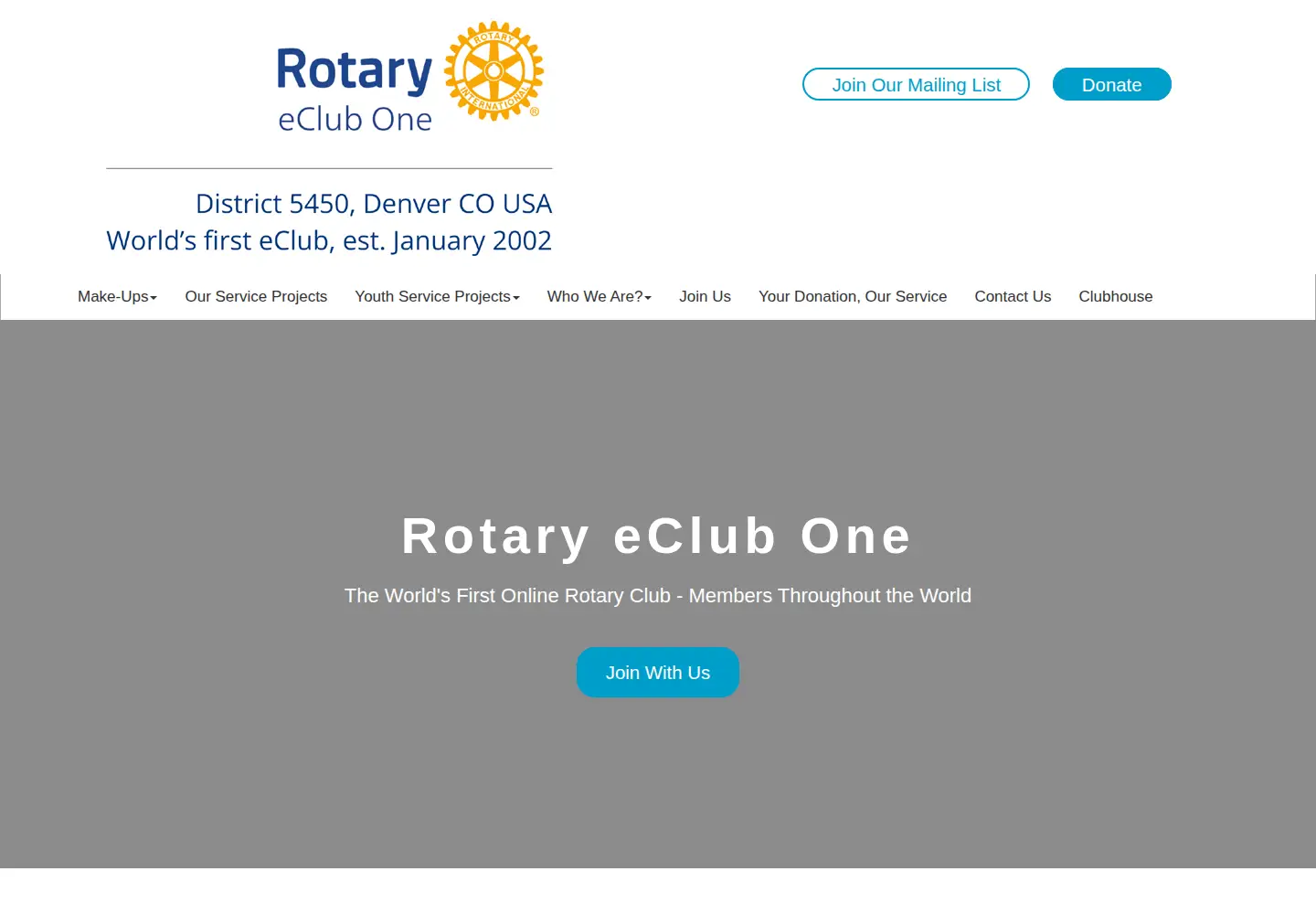 Screenshot of rotaryeclubone.org