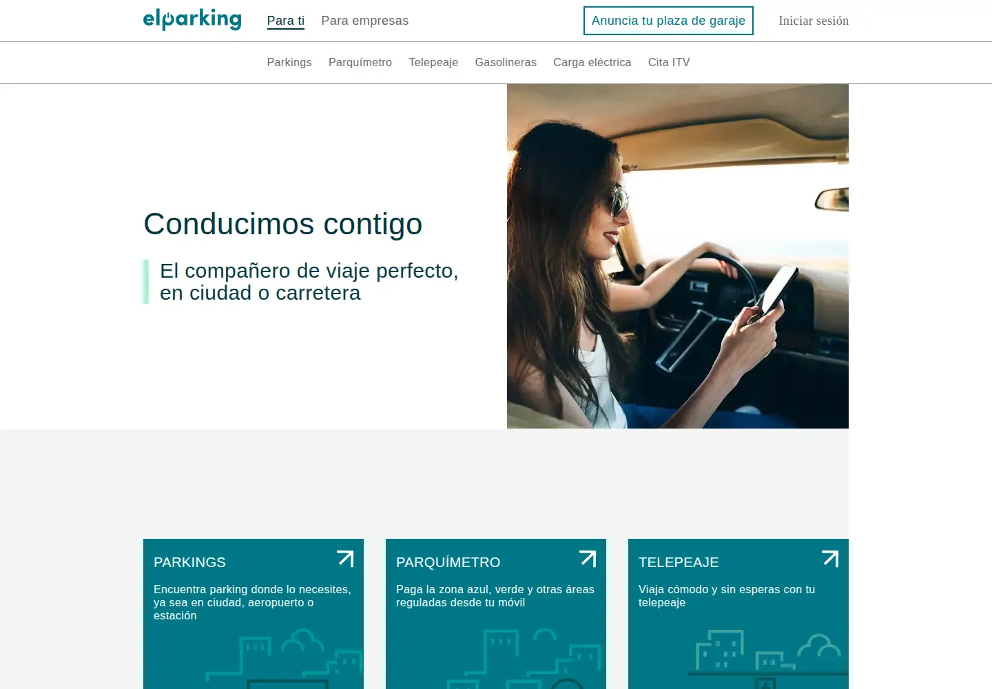 Screenshot of elparking.com