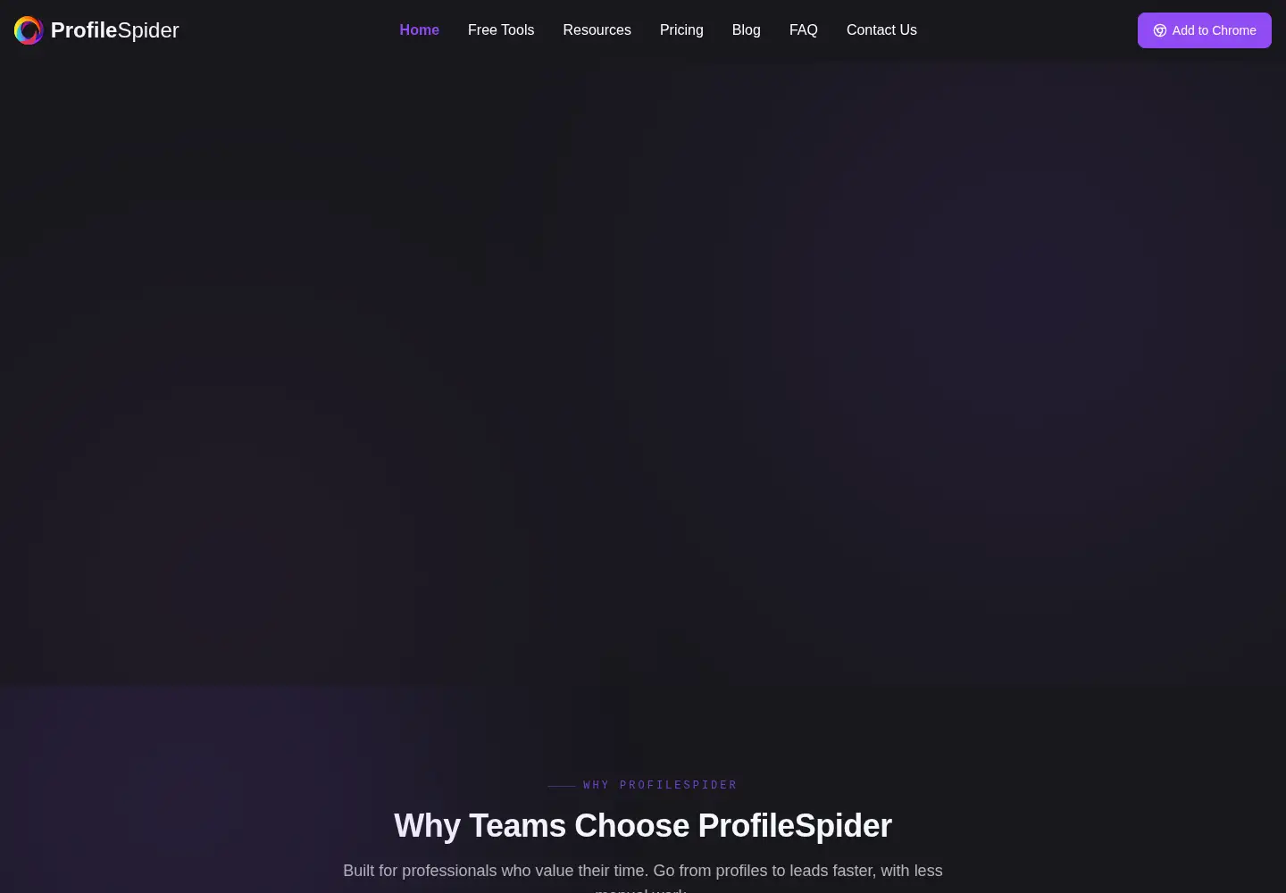 Screenshot of profilespider.com