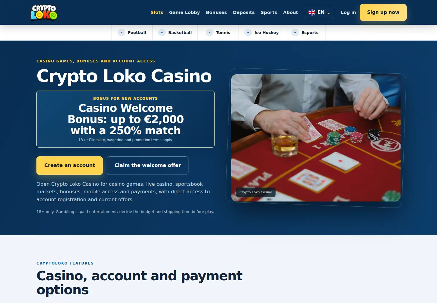 Screenshot of cryptoloko.eu