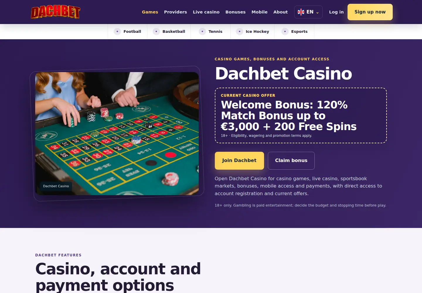 Screenshot of dachbet.eu