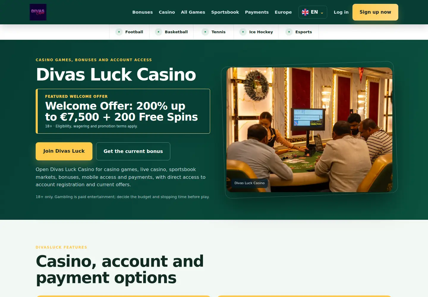 Screenshot of divasluck.eu