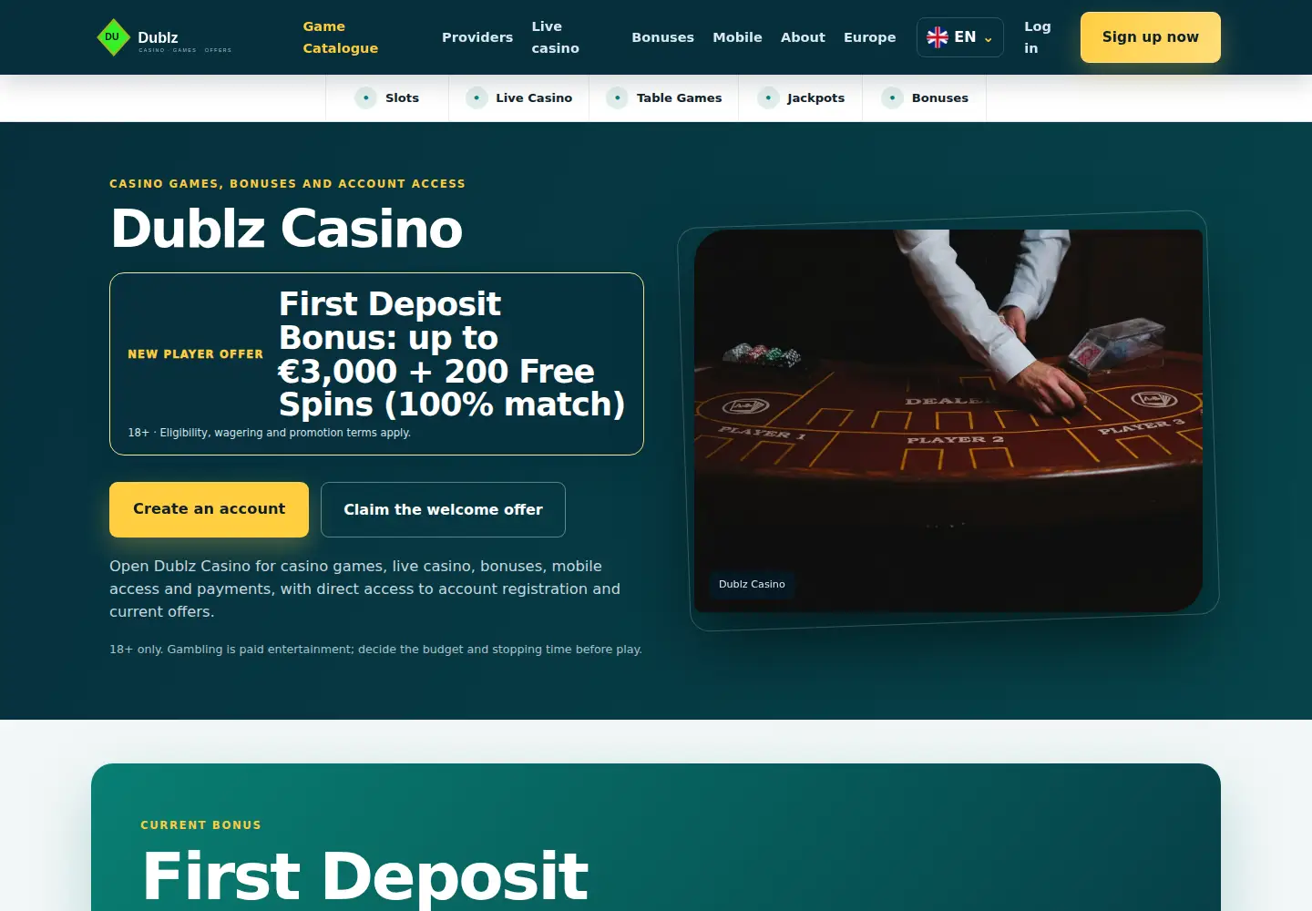 Screenshot of dublz.eu