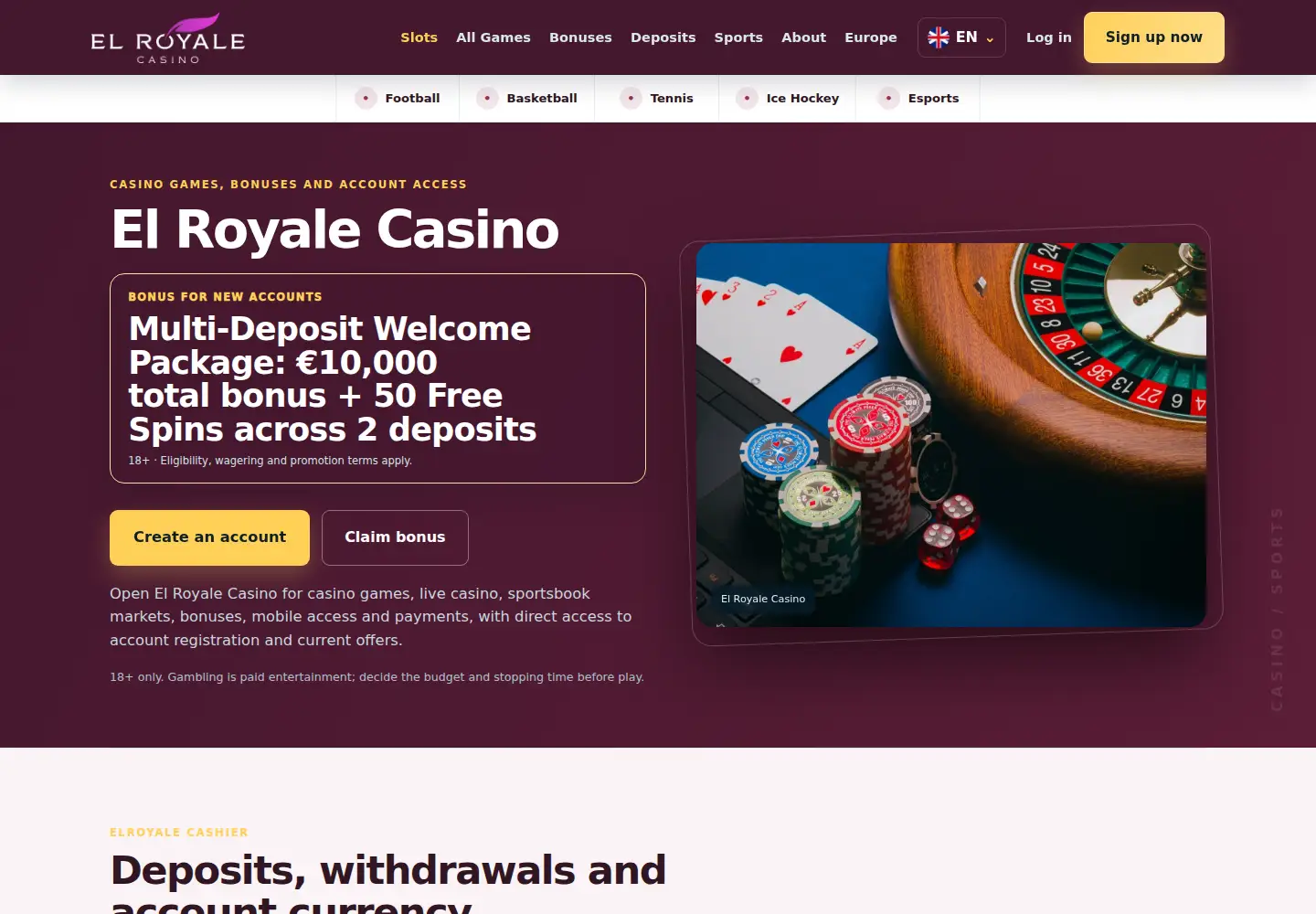 Screenshot of elroyale.eu