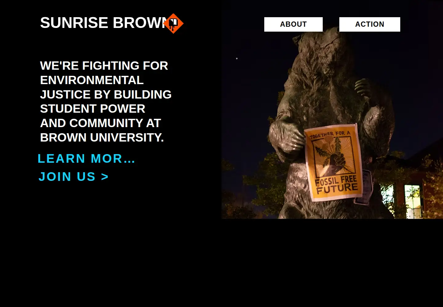 Screenshot of sunrisebrown.org