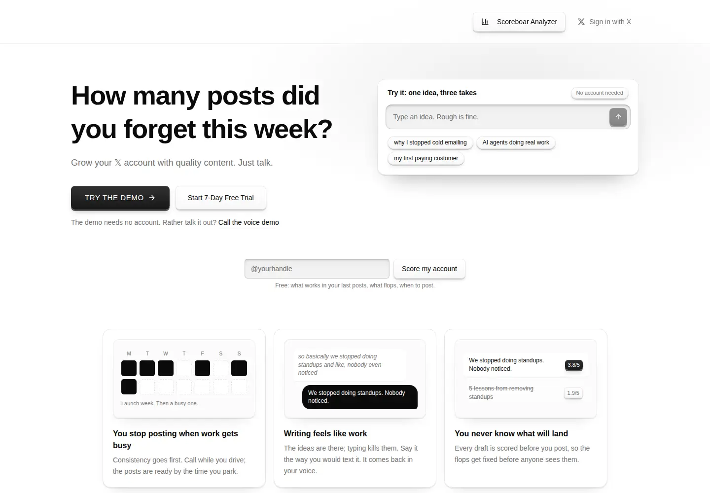 Captured homepage of x11.social in the current scan