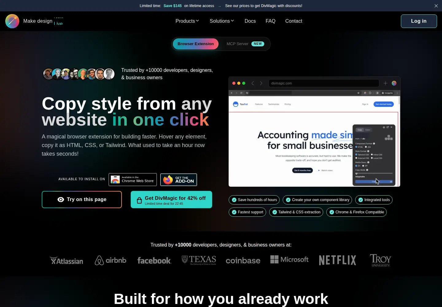 Captured homepage of divmagic.com in the current scan