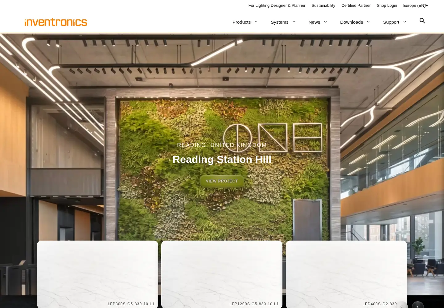 Captured homepage of inventronicsglobal.com in the current scan