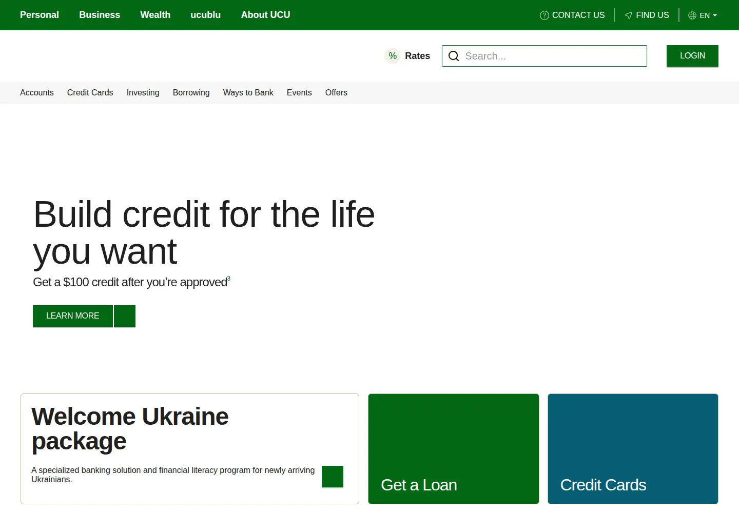 Screenshot of ukrainiancu.com