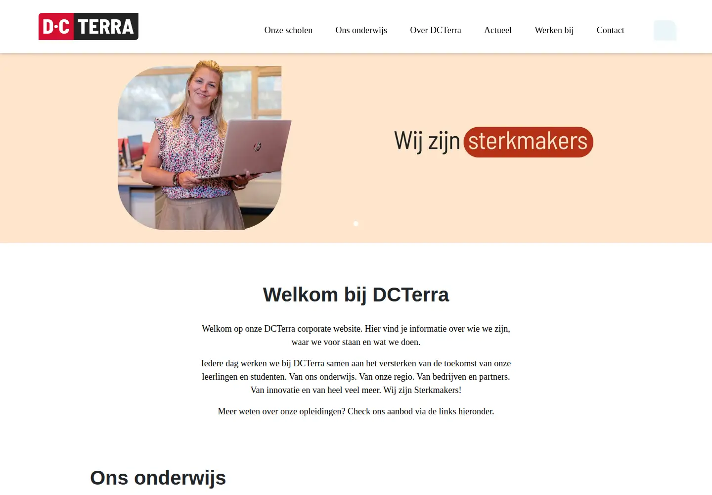 Screenshot of dcterra.nl