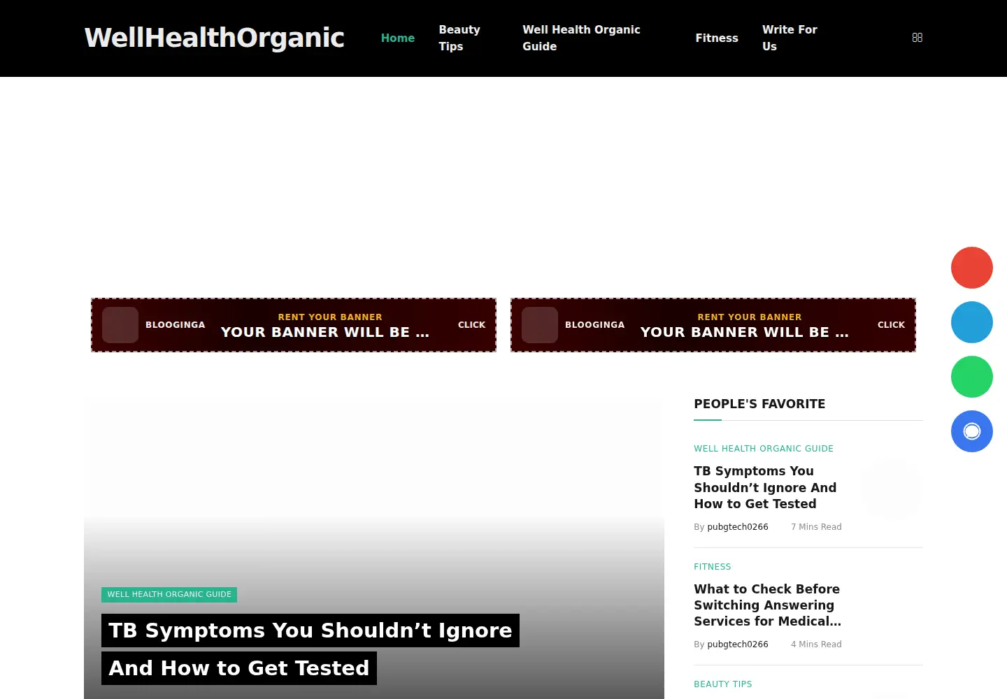 Captured homepage of wellhealthorganics.org in the current scan