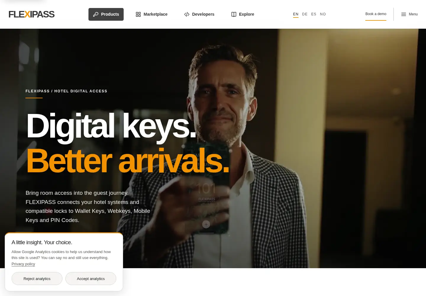 Screenshot of flexipass.tech