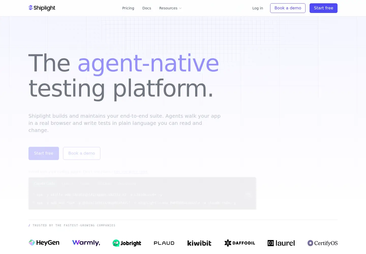 Screenshot of shiplight.ai