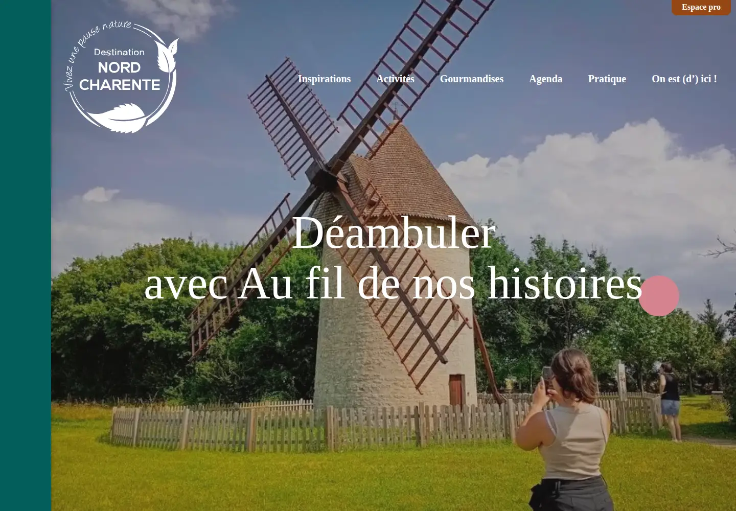 Screenshot of destination-nordcharente.com